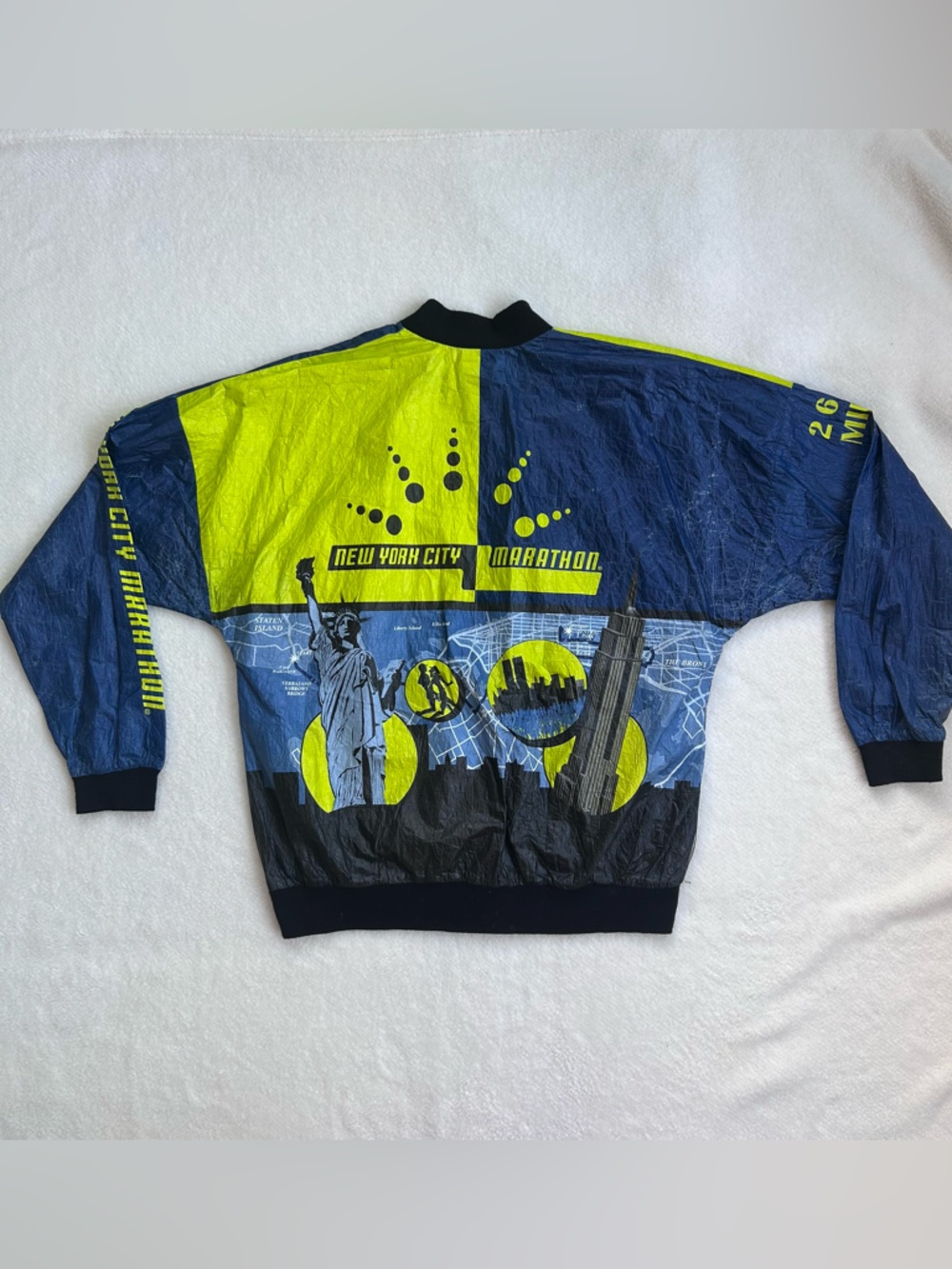Vintage New York City Marathon 2000 Graphic Windbreaker Jacket - Picture 8 of 11